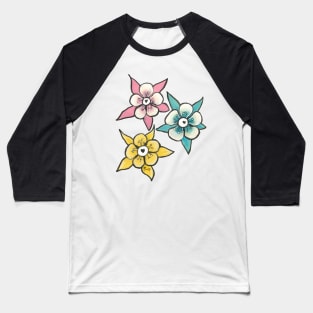 Pansexual Pride Eye Flower Baseball T-Shirt